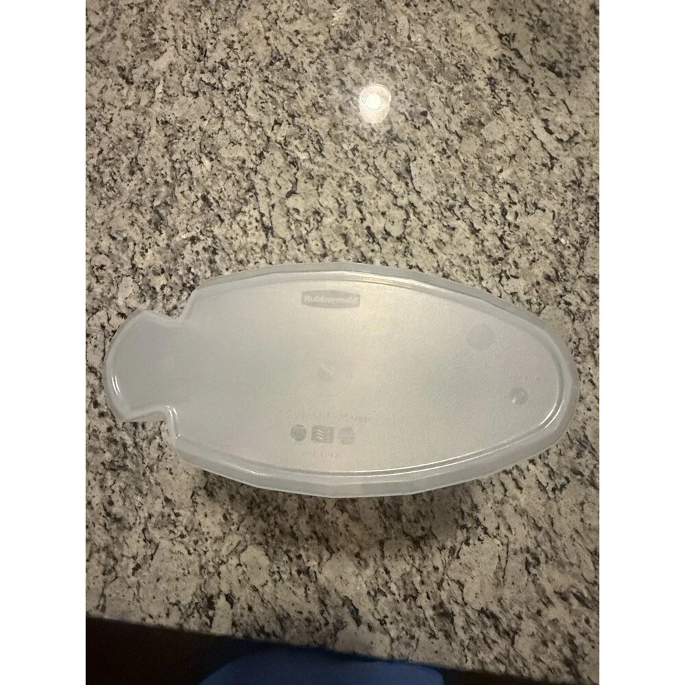 Rubbermaid Snap Lid Easy Grip Cereal Dry Goods Clear Container 1.5 Gallon